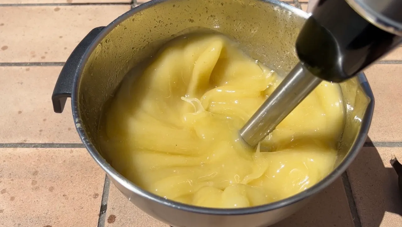 Banana Soap Recipe (Cold Process — Boosts Lather + Natural Color) — step 26