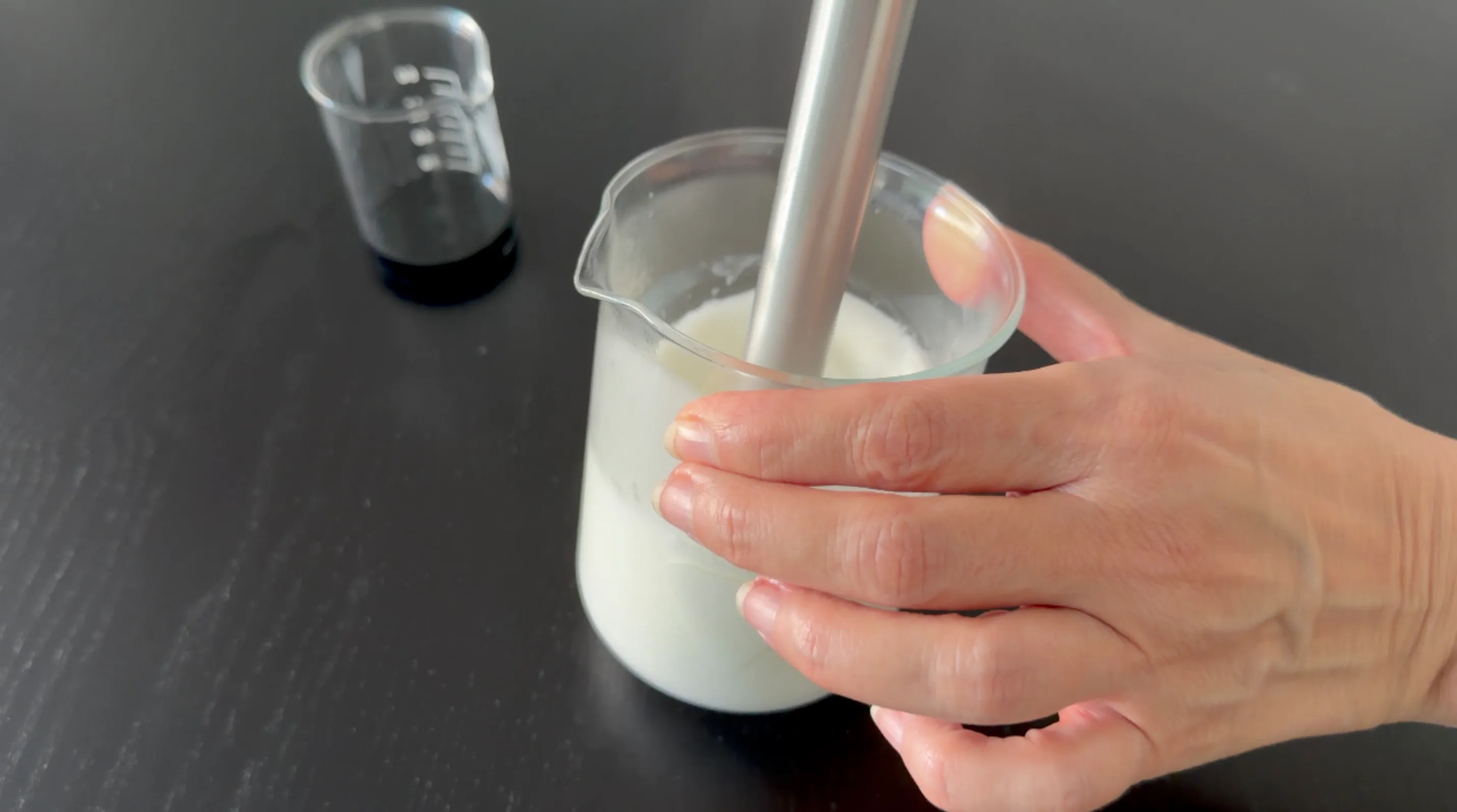 Blue Tansy & Cucumber Calming Face Cream — making the cream