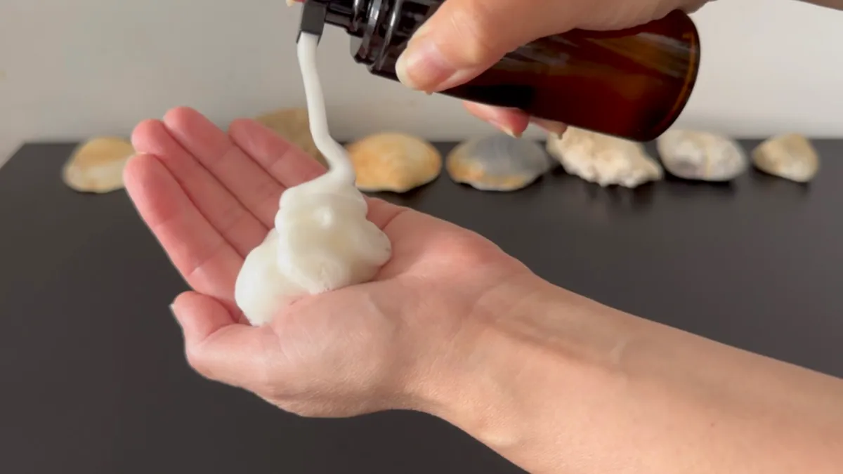 Dispensing the foam